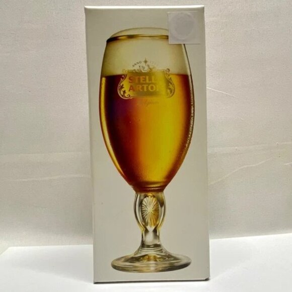 Stella Artois Belgium Beer Drinking Chalice Special Edition Glass 2017 EUC IOB - Picture 1 of 15